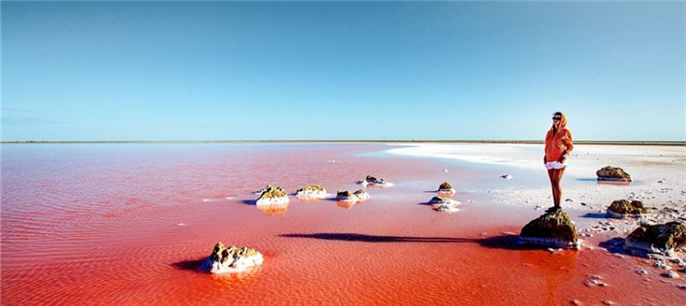 美得令人窒息的乌克兰粉色盐湖（高清）