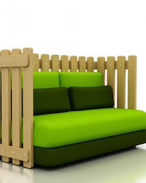 时尚个性的创意栅栏沙发(图)