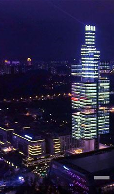 航拍贵阳&ldquo;数谷之夜&rdquo;