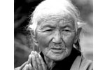 藏族老妇人 孟辉