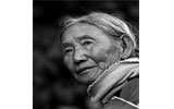 藏族老妇人 孟辉
