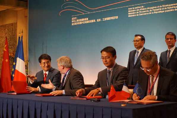 总理见证中法创新创业孵化器签约 十城市优先启动