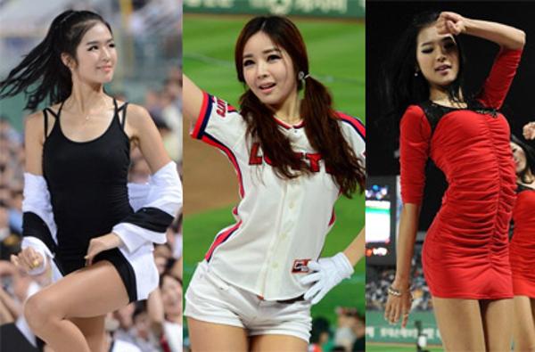 韩国职棒拉拉队性感时尚 长腿MM热舞曲线妖娆