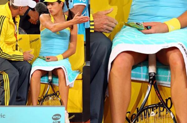 比走光还邪恶 网球美女伊万被拍不雅瞬间