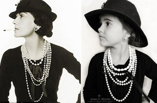 美国潮妈为女儿拍摄&ldquo;可可&middot;香奈儿&rdquo;写真走红