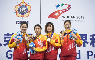 水上救生——女子4X50米障碍游泳接力：中国队夺冠