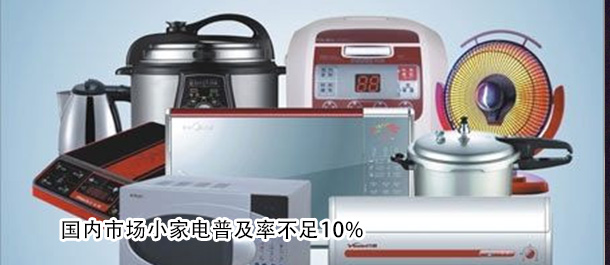 国内市场小家电普及率不足10%