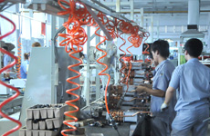 内胆组装检测 对模块进行初步检测