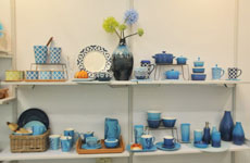 海蓝色陶瓷家品