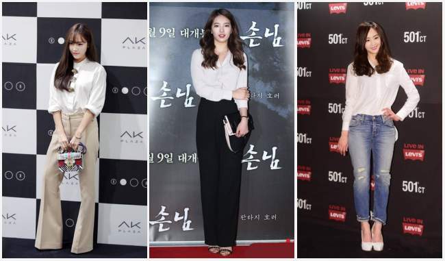 永不过时的经典 看韩国女星如何演绎白衣飘飘【组图】