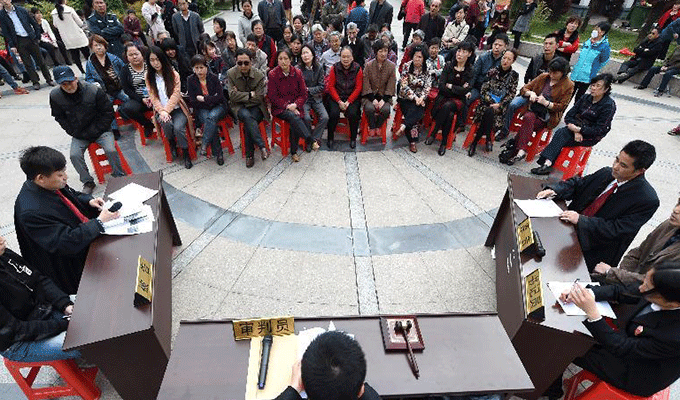 合肥&ldquo;模拟法庭&rdquo;社区开庭