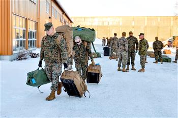 约300名美国军人抵达挪威
