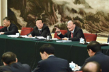 王岐山参加十二届全国人大二次会议河南代表团的审议