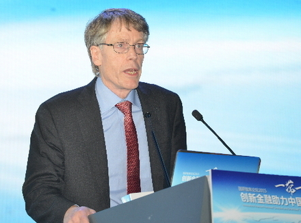 2013年诺贝尔经济学家、芝加哥大学教授拉尔斯&middot;汉森发表主题演讲