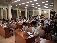 参加发布会的媒体记者