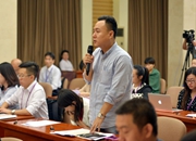 中央电视台记者提问