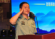 雷锋团政委吕新胜代表雷锋团讲话