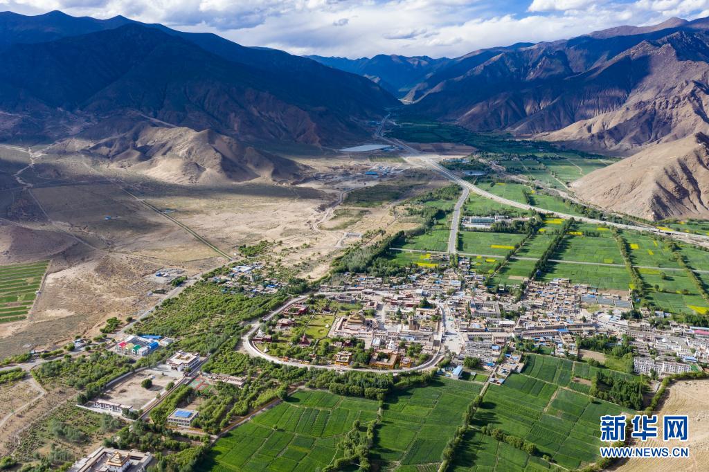 西藏“母亲河”沿岸造起“绿色长廊