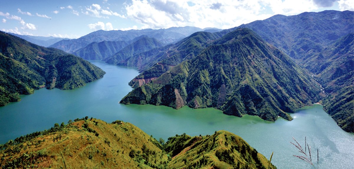小黑江与澜沧江交汇处