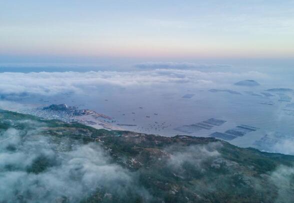 福建霞浦：落日渔归