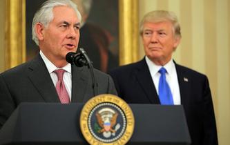 美參院批準蒂勒森出任國務卿