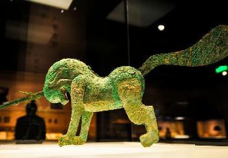 茶馬古道文物亮相沈陽 漢代青銅獨角獸搶眼