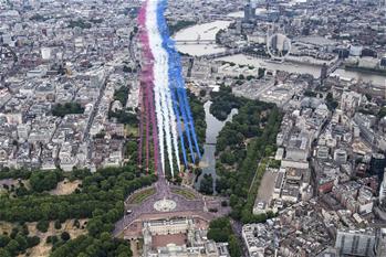 英國皇家空軍舉行100周年慶典