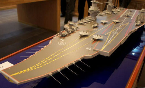 俄罗斯新一代航母模型