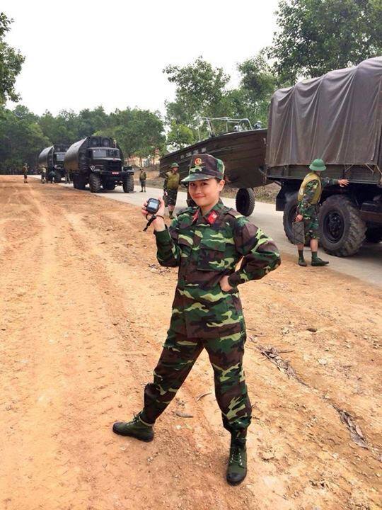 越南美丽女兵不一样的风采
