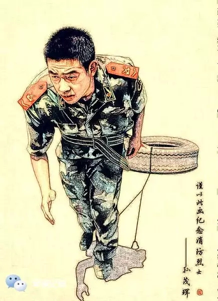 敢打必胜!蜡笔画风格下的军范儿(高清组图)