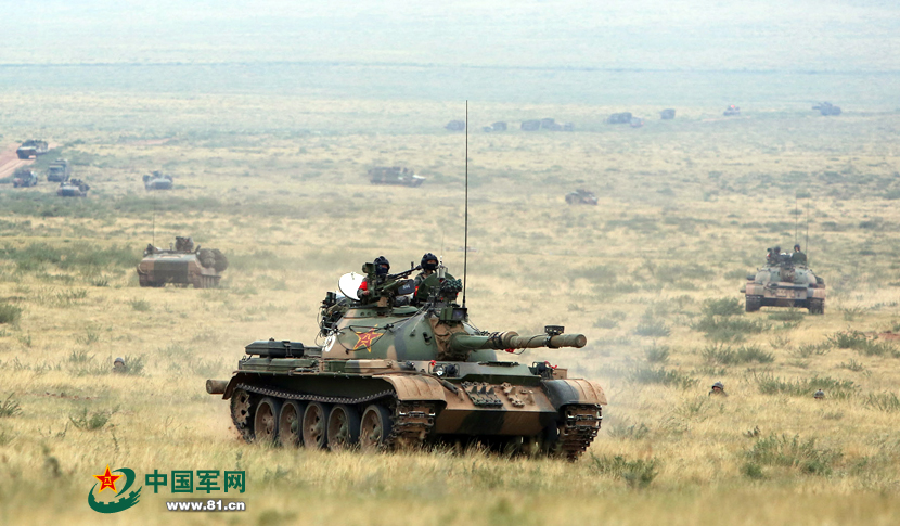 北京军区某装甲旅实兵对抗演练