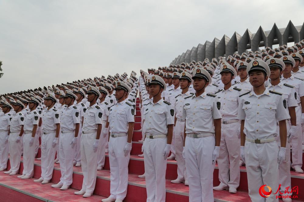 来自海军院校的队员。摄影：闫嘉琪