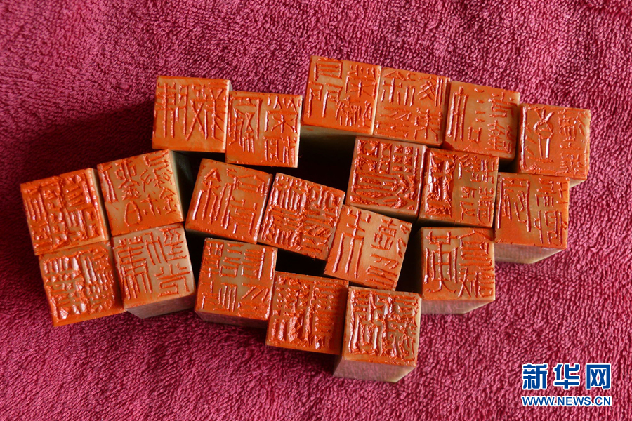 苗德志篆刻作品《开国十大元帅、十大将军》被