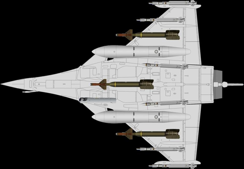 法国阵风战机轰炸IS 秀强大挂载