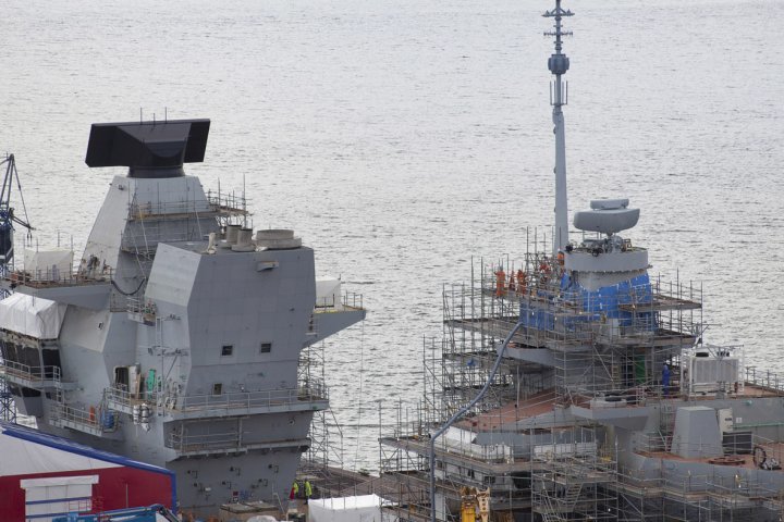 英国新航母内部装修风格简洁