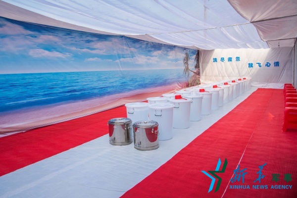 卫生的澡堂。廖振华摄