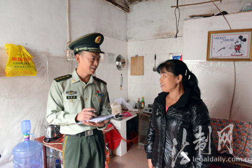 广东中山神湾边防派出所开展网格化管理业务培