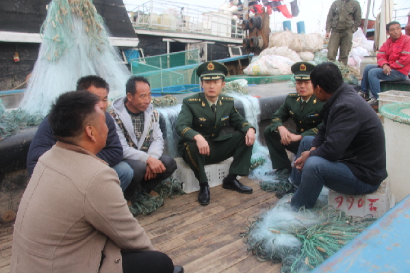 山东东营广利边防所创新走访形式提升群众安防