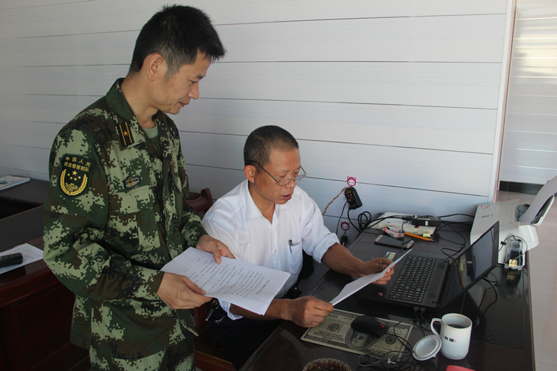 广西北海沙田边防派出所开展防范打击三非人