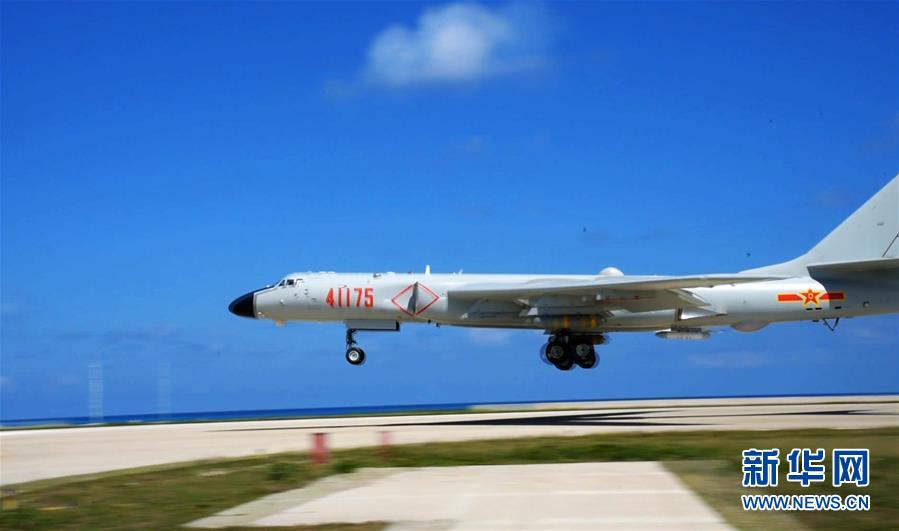 （图文互动）空军轰-6K战机岛礁起降训练提升海上实战能力