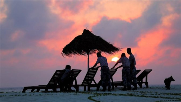 走进海军西沙中建岛官兵的五彩世界