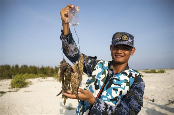 走进海军西沙中建岛官兵的五彩世界