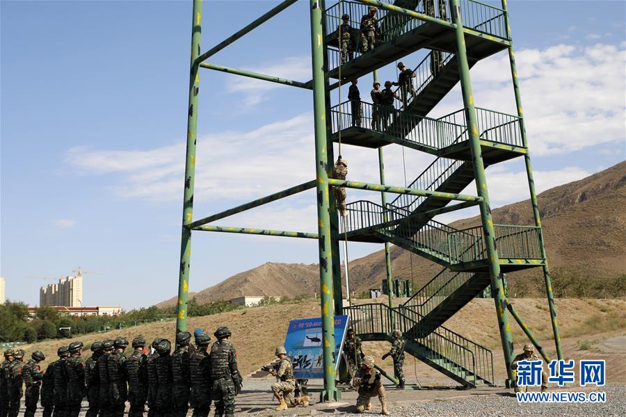 (军事)(1)中吉“合作-2019”联合反恐演练开展联合训练