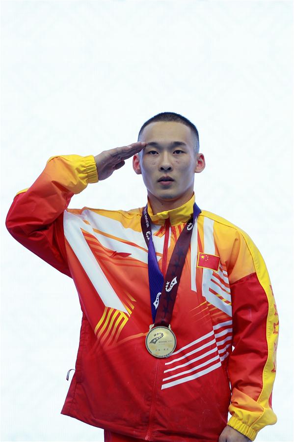 （军运会）（1）体操——男子个人全能：中国队包揽冠亚军