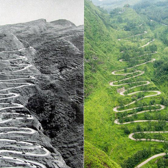 抗战遗迹&ldquo;穿越时空&rdquo;照