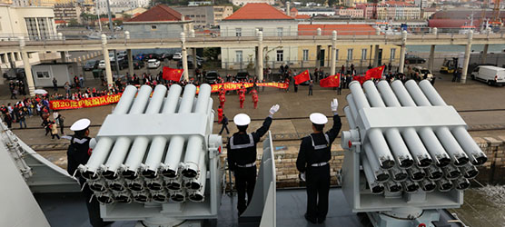 中国海军舰艇编队抵达葡萄牙访问