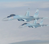 疑似俄军苏35飞赴叙利亚