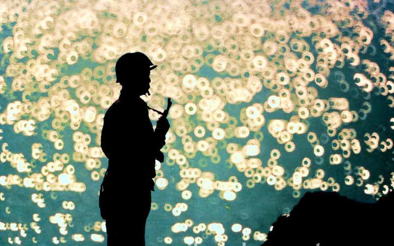 周朝荣作品：边关·兵情