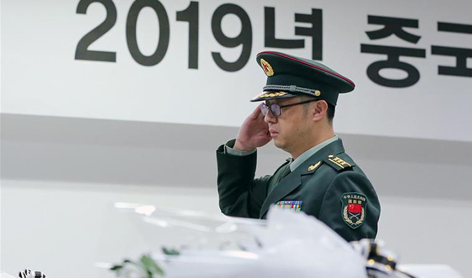 第六批在韓中國人民志願軍烈士遺骸裝殮儀式舉行