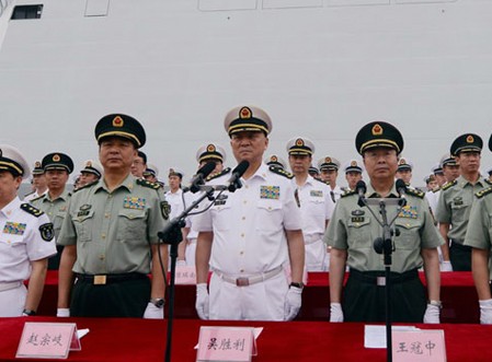 中俄联合军演我军出征欢送仪式